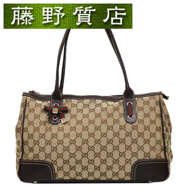 GUCCI（グッチ） プリンシー トートバッグ GGキャンバス レザー