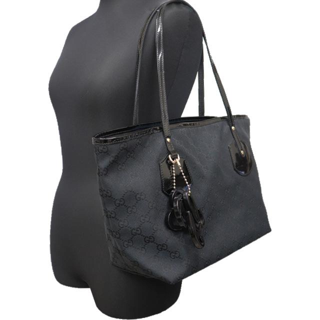 GG グッチ GUCCI トート バッグ 211976 黒 ブラック GGキャンバス