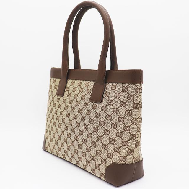 GG グッチ GUCCI GGキャンバス トート バッグ 33890 レザー ベージュ