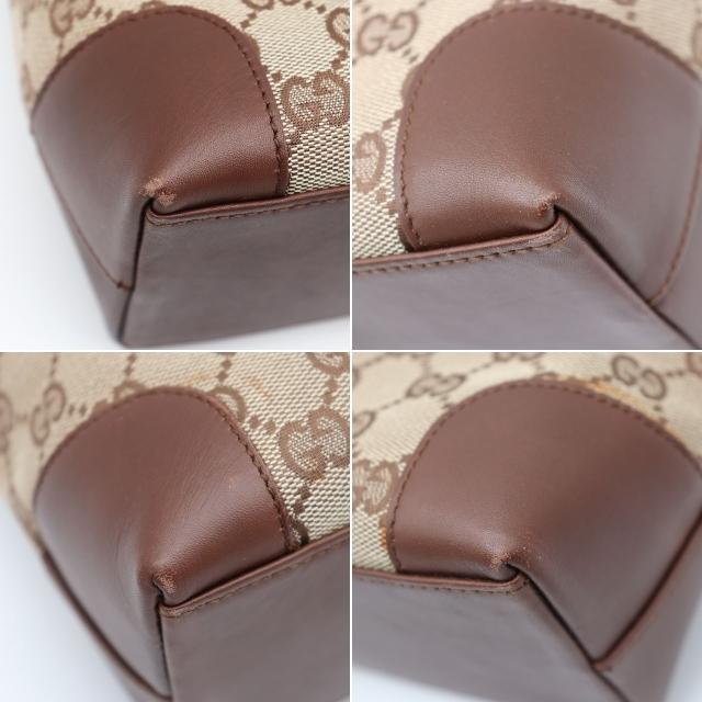 GG グッチ GUCCI GGキャンバス トート バッグ 33890 レザー ベージュ