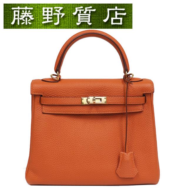 Kelly エルメス HERMES ケリー25 KELLY 内縫い トリヨン オレンジ