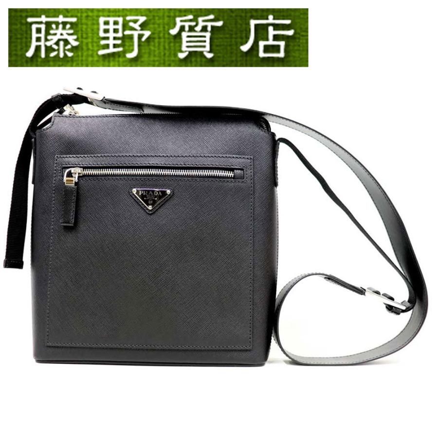SAFFIANO（PRADA） (未使用品）プラダ PRADA 斜め掛けショルダーバック