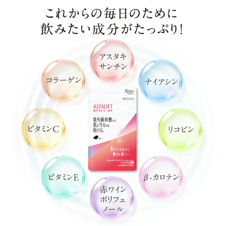 ASTALIFT（アスタリフト） ホワイトシールド 30日分 60粒 公式 サプリ