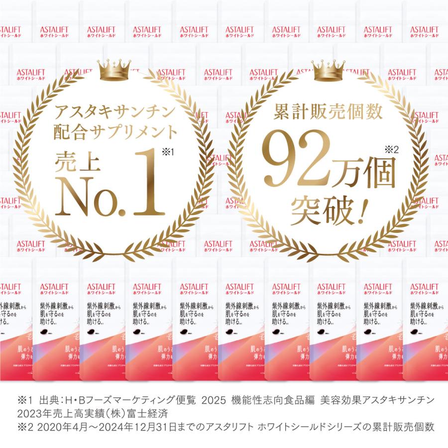 ASTALIFT（アスタリフト） ホワイトシールド 30日分 60粒 公式 サプリ