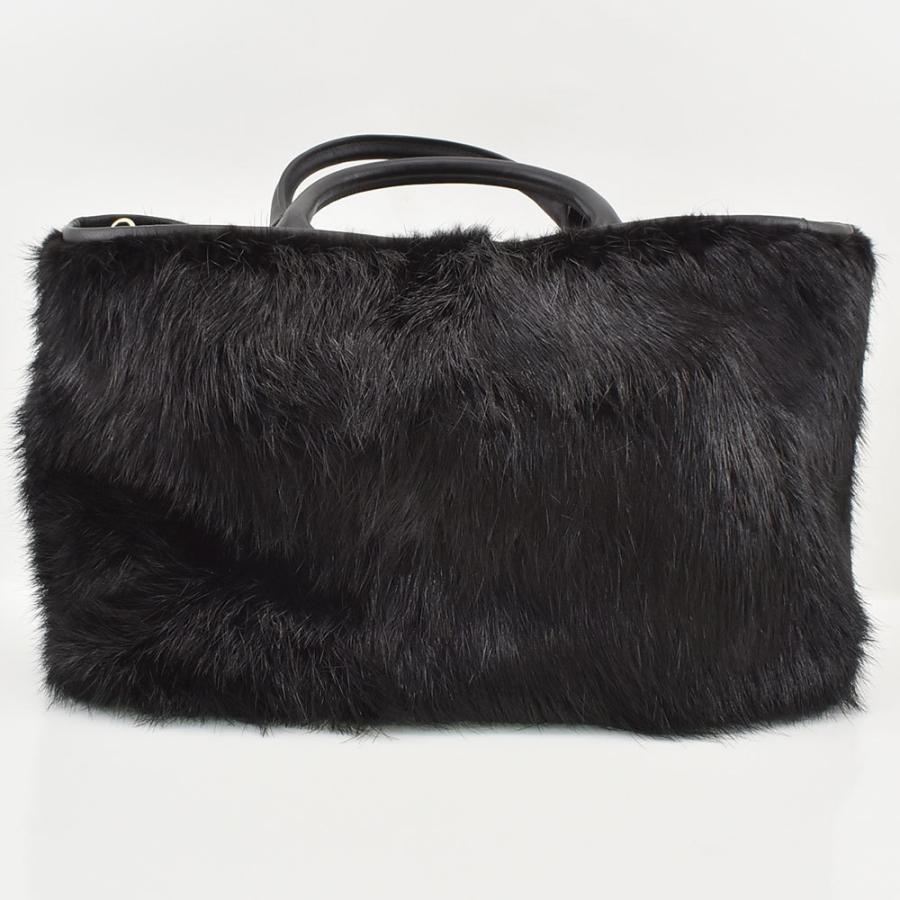 MONCLER（モンクレール） ハンドバッグ ファーバッグ 2wayショルダー