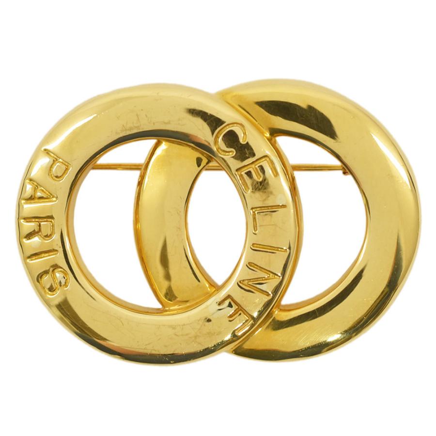 CELINE（セリーヌ） ブローチ サークル ロゴ ブローチ ヴィンテージ