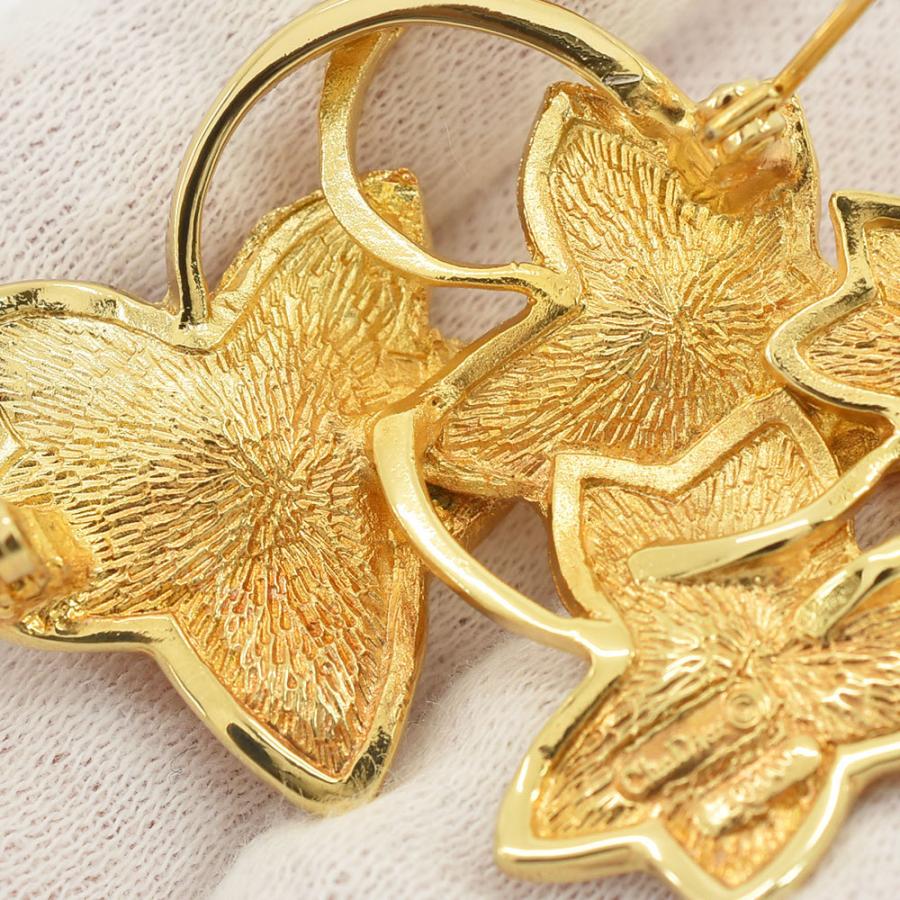 クリスチャンディオール Christian Dior ブローチ リーフ 葉っぱ