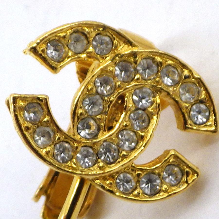 CHANEL（シャネル） ココマーク イヤリング ラインストーン 2032