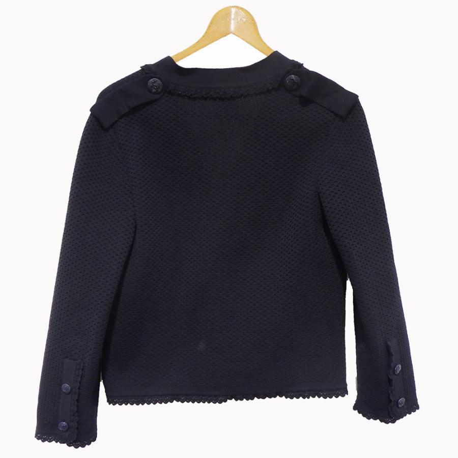 CHANEL（シャネル） カーディガン 36 ネイビー ココマークボタン