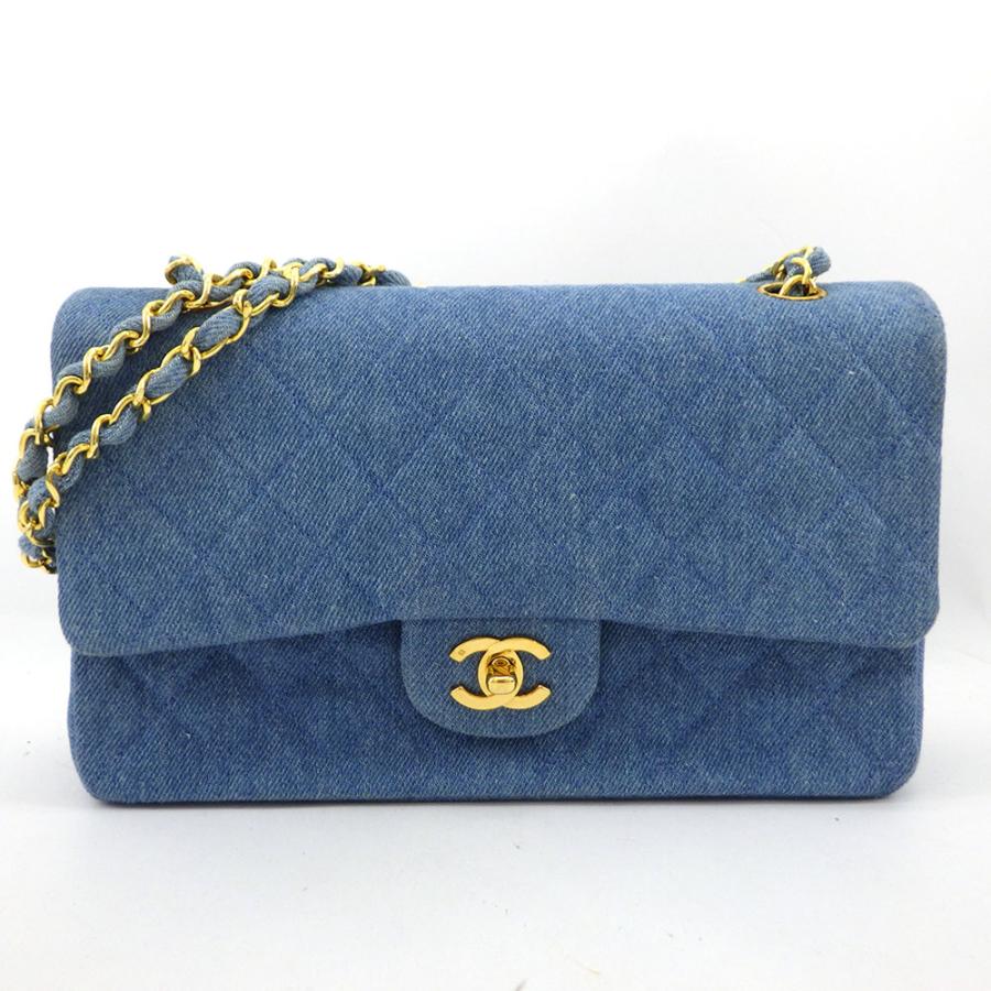 CHANEL（シャネル） デニム マトラッセ チェーンショルダーバッグ