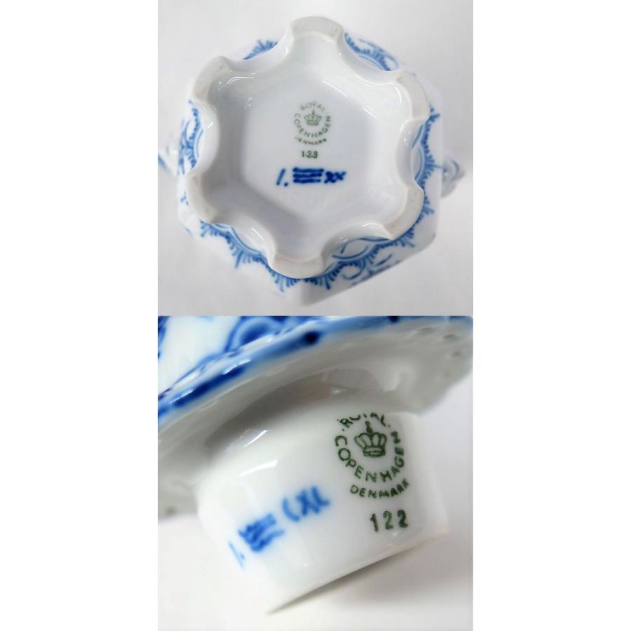ロイヤルコペンハーゲン ブルーフルーテッド フルレース 顔付 コーヒー
