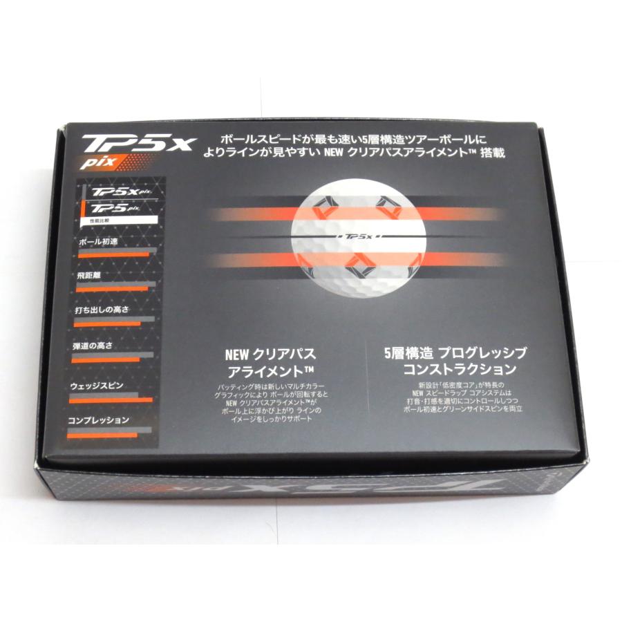 TP5 新品☆テーラーメイド☆TP5x pix ボール☆5層構造☆2024☆リッキー