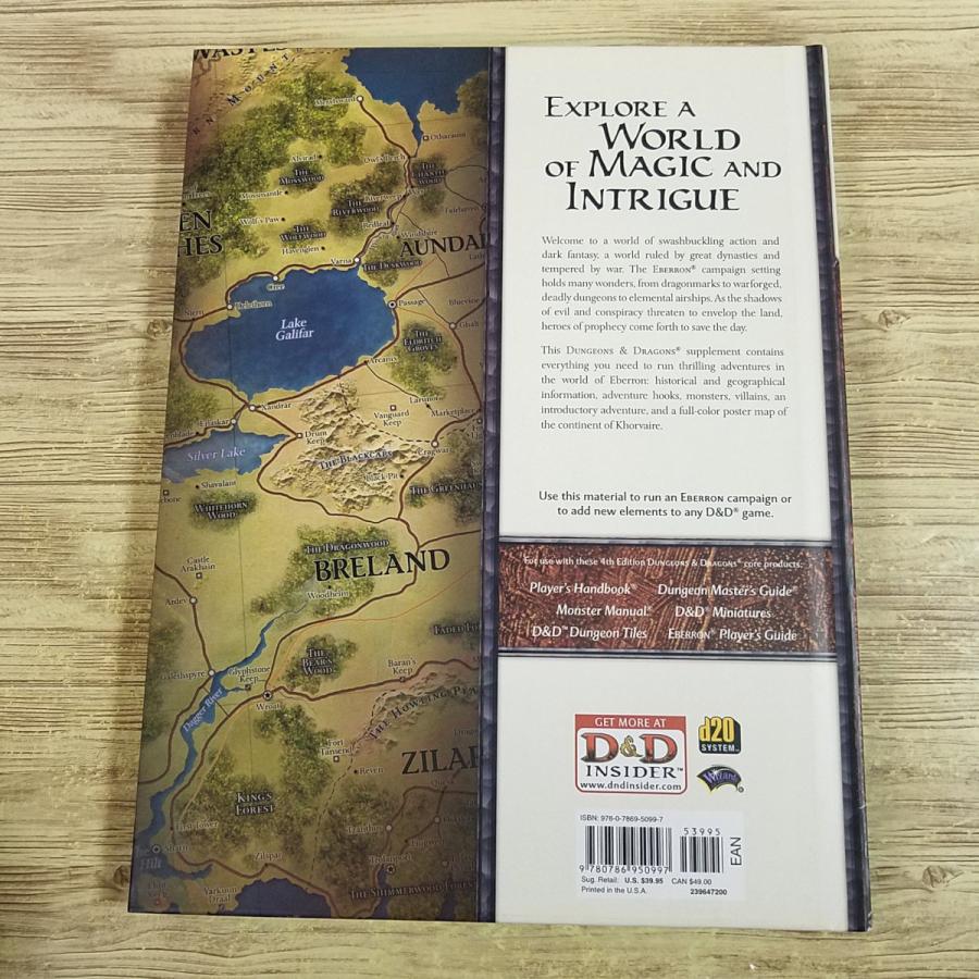 TRPG[ダンジョンズ&ドラゴンズ 第4版 英語版サプリメント EBERRON