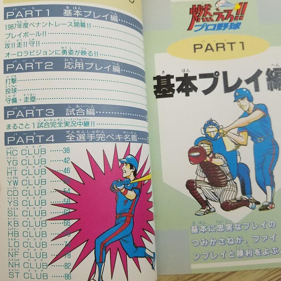 攻略本[ファミリーコンピュータ 必勝完ぺき本 燃えろ！！プロ野球
