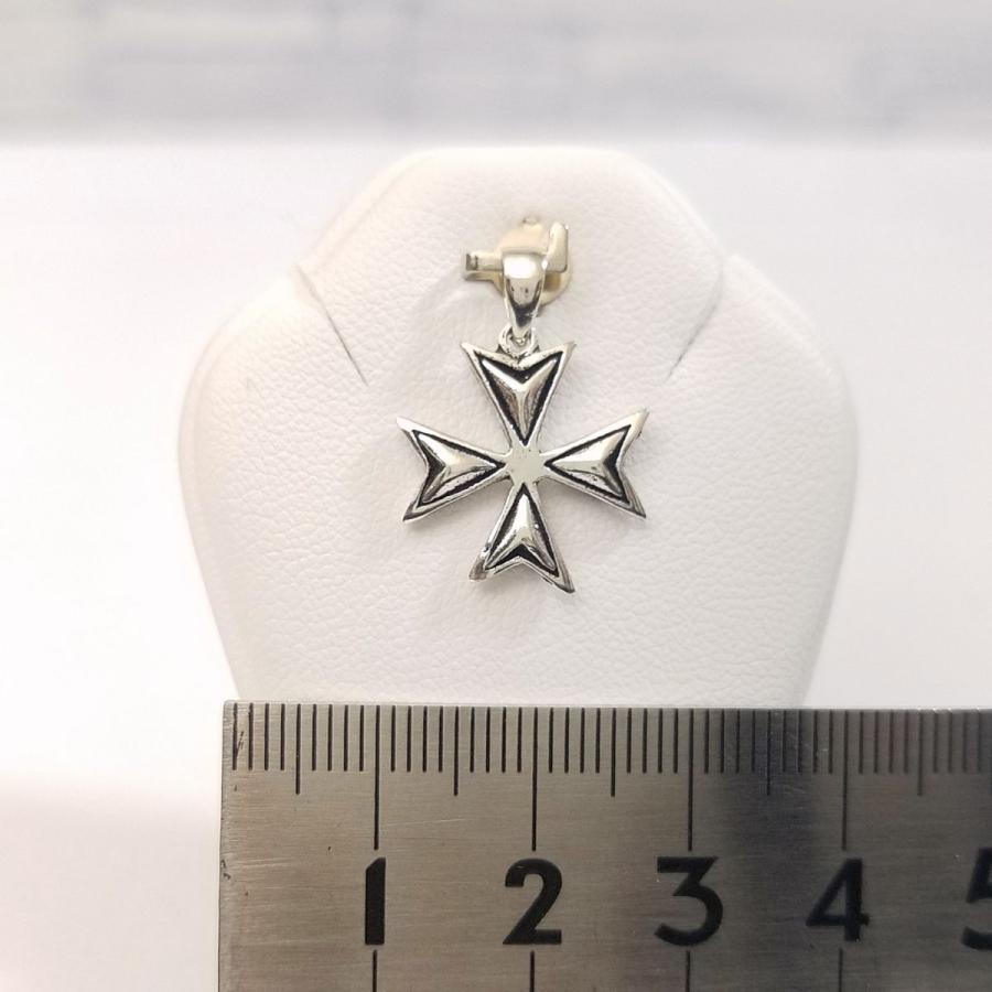 シルバーアクセ[シルバー925 ペンダント・トップ マルタ十字 15mm×15mm