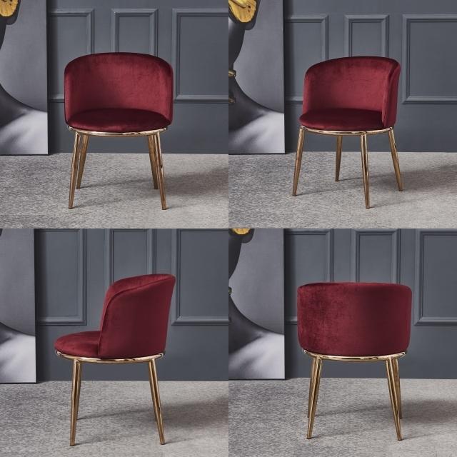 在庫処分品 特価】ダイニングチェア ベルベット クッション 肉厚