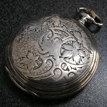 LONGINES（ロンジン） ロンジン彫金入り銀ハンターケース アンティーク