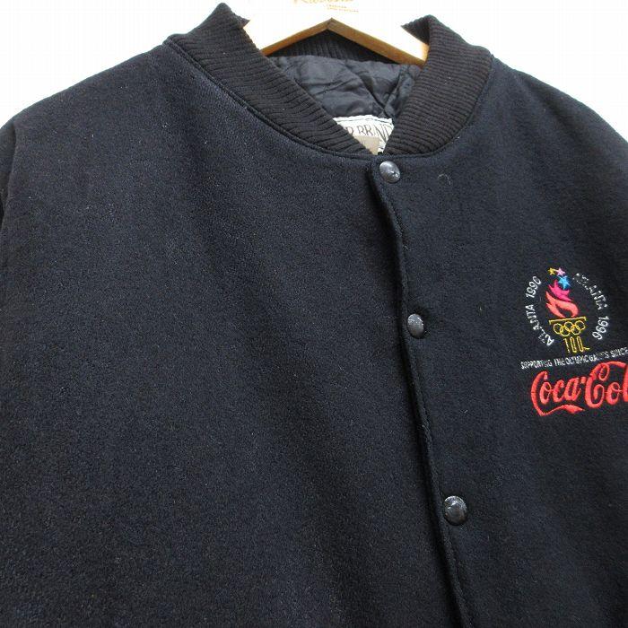 XL/古着 長袖 スタジャン メンズ 90年代 90s アトランタ オリンピック