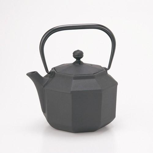 未使用品、供箱、付属品付 南部盛栄堂造 18型万代屋アラレ 南部鉄瓶