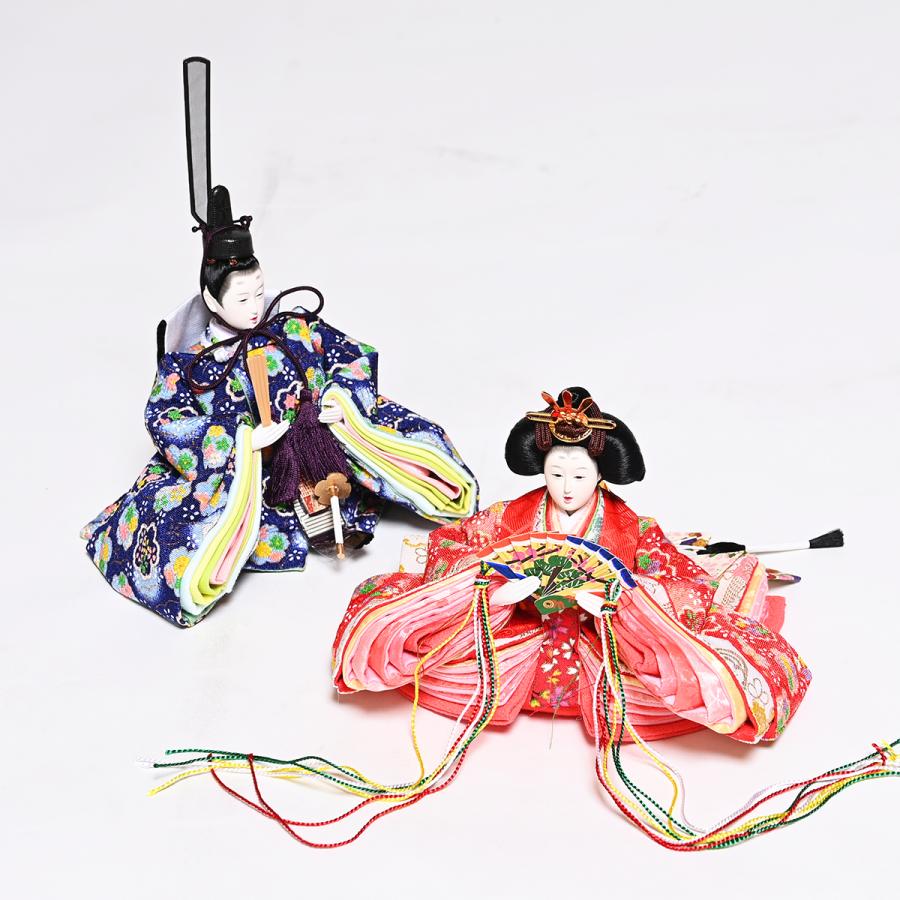 雛人形 五人飾】【雛人形】三段飾芥子親王豆官女：紗菜雛：華芳作