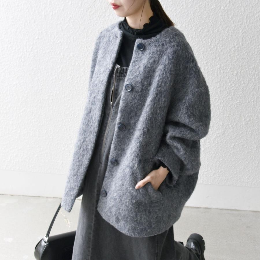 SHIPS any any: シャギー ノーカラー コクーン コート : マルイ(丸井