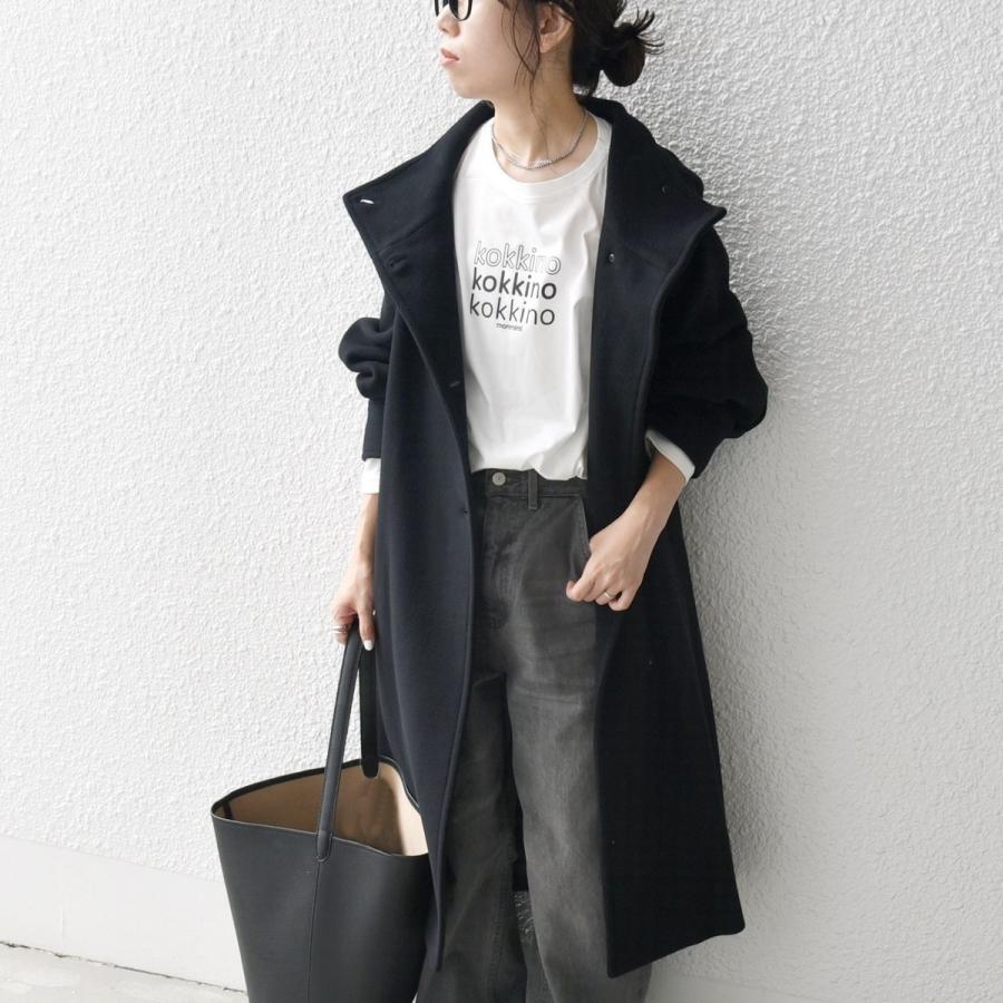 SHIPS any any: ノンミュールジングウール スタンドネック ロング