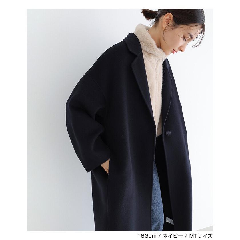 リバー ロング コクーン コート evernavy エバーネイビー : マルイ