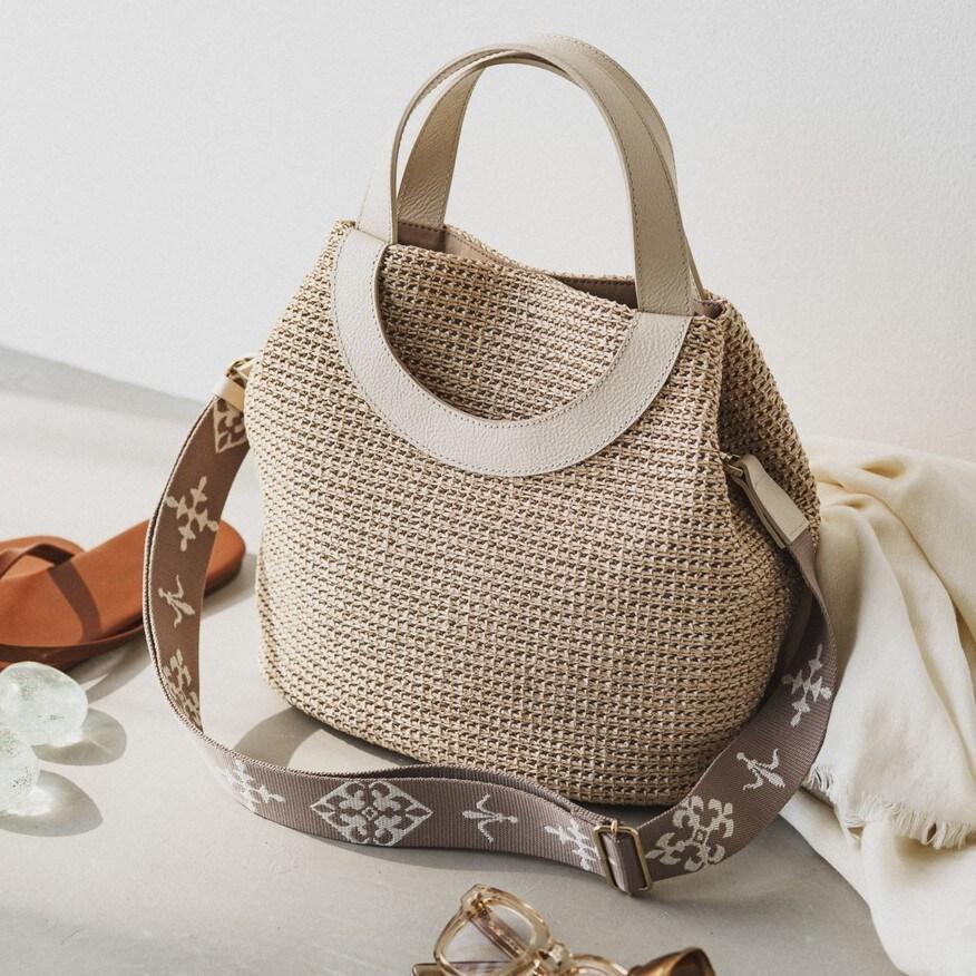 russet（ラシット） モノグラムテープ カゴ2wayトートバッグ(CE-1553