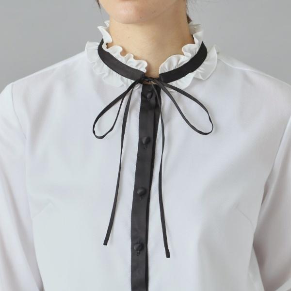 DRESSTERIOR（ドレステリア） 【洗えるコットン100％】フリルカラー