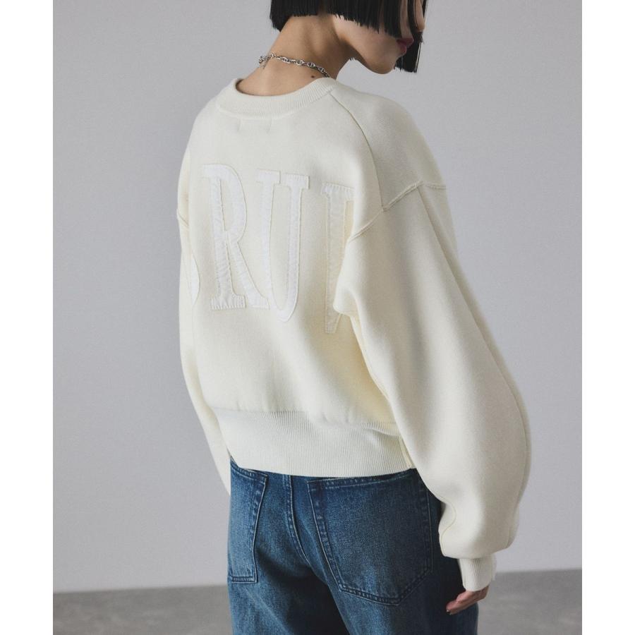 ADAM ET ROPE'（アダムエロペ） 【サステナブル】ロゴパッチスウェット