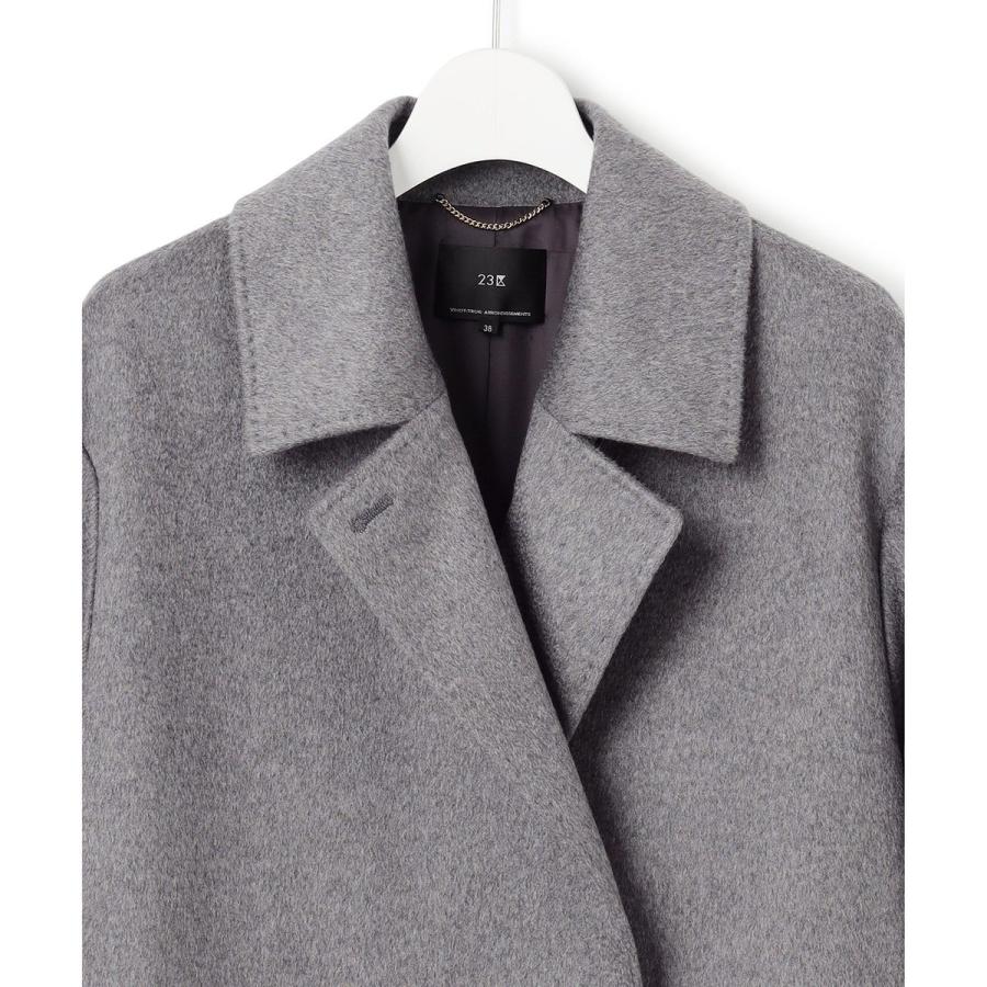 23区（ニジュウサンク） COLOMBOカシミヤビーバー ダブルフロント