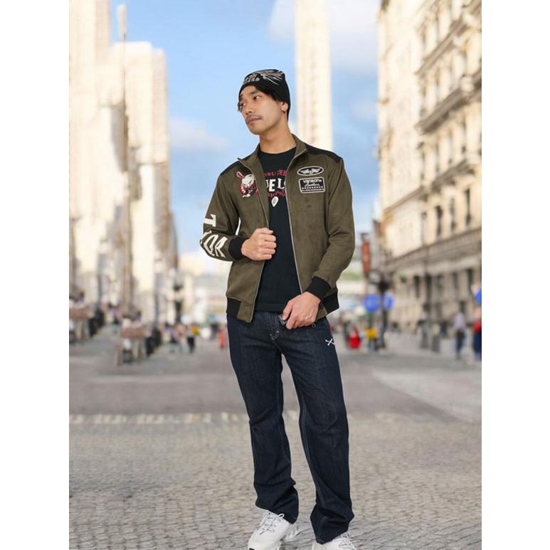 VANSON（バンソン） クローズワーストコラボ デスラビット 刺繍 起毛