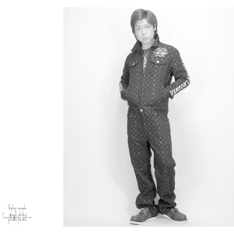 VANSON（バンソン） フライングスター刺繍 つなぎ オールインワン