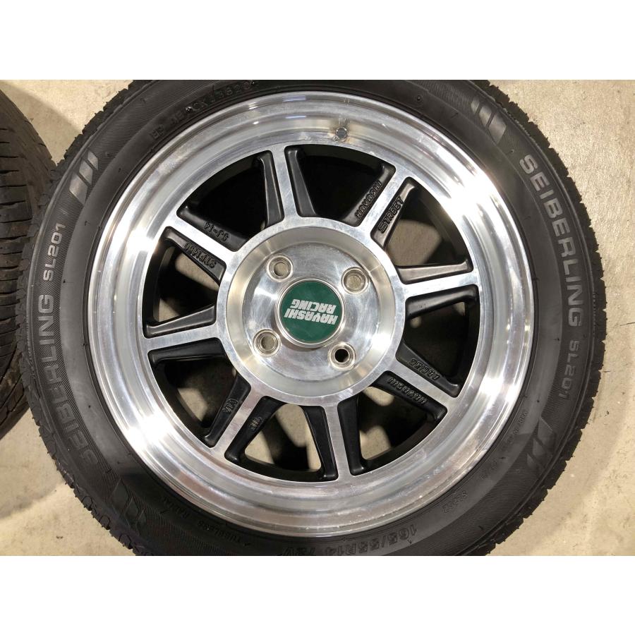 ハヤシレーシング ハヤシストリート 14インチ 5J 165/55R14 タイヤ付き