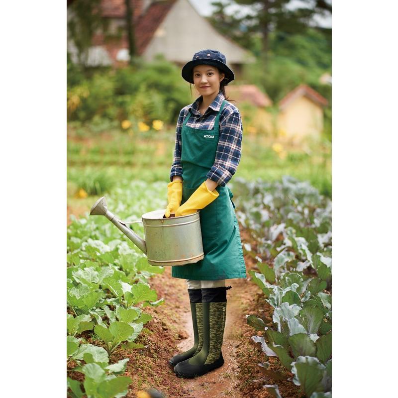 アトム 農業・園芸用長靴 2628 グリーンマスター アクティブ 迷彩 防水