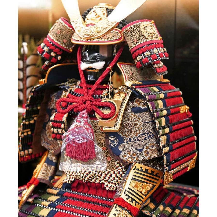 五月人形 黒小札 大鎧 玉鳳作 鎧兜 鎧飾り 端午 節句 ケース付き 五月