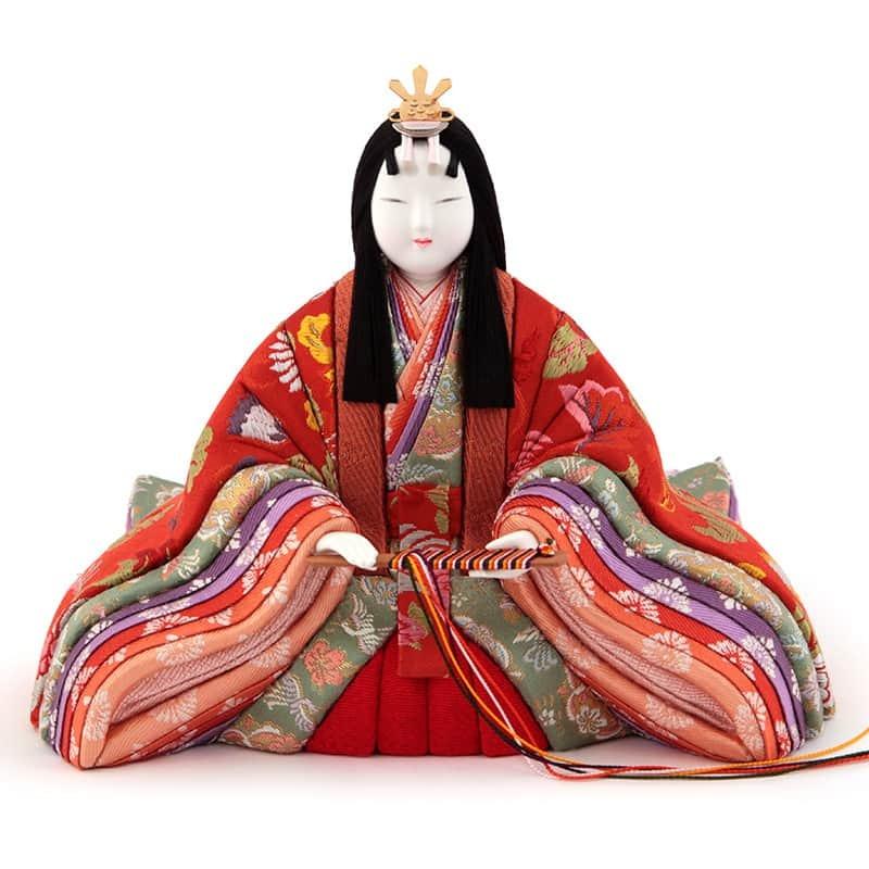 雛人形 真多呂 コンパクト ひな人形 雛 木目込人形飾り 五段飾り 十七