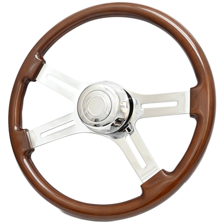 トラック 用 450mm 45φ 45cm 18インチ ウッド ステアリング ウッド
