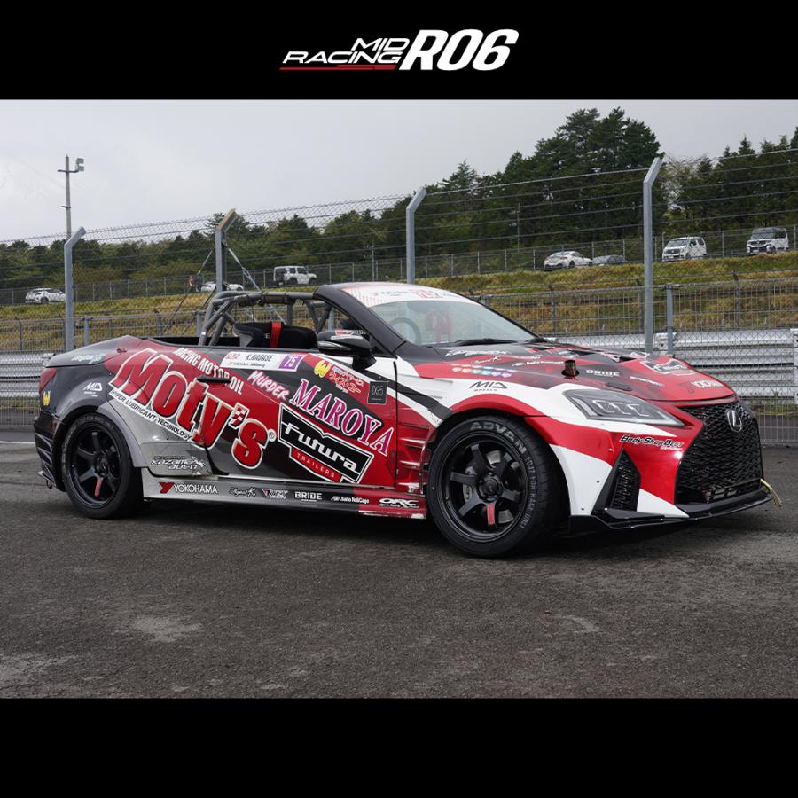 マルカサービス 4本購入で送料無料 MID Racing R06 15x7.0J 4/100 +35