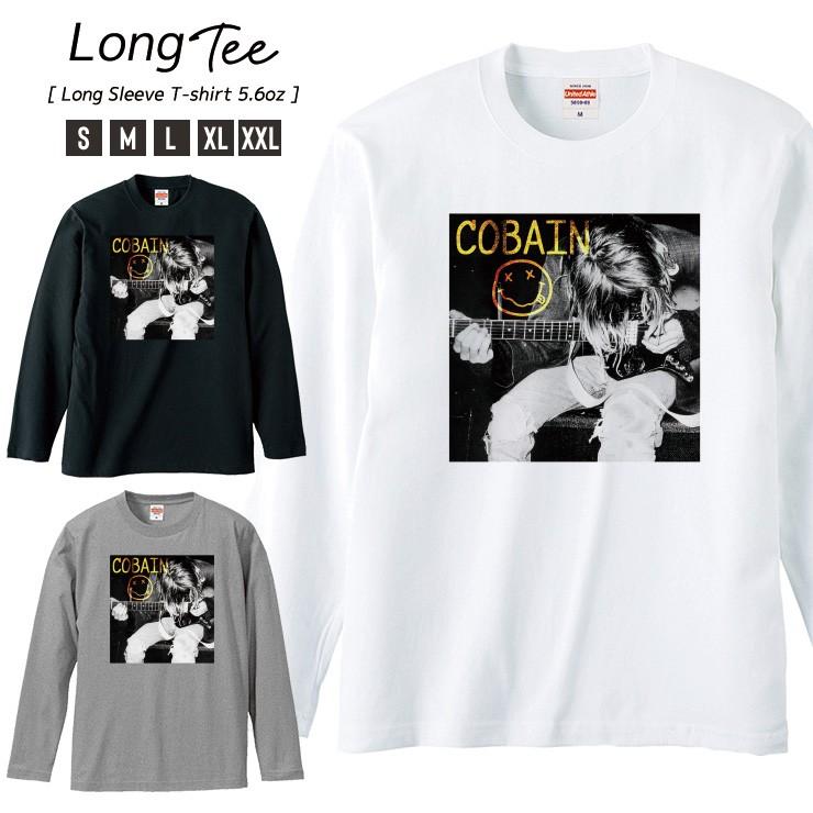 Tシャツ メンズ ロンT 長袖 ブランド Uネック COBAIN カート・コバーン