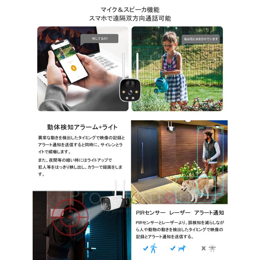 VSTARCAM 防犯カメラ ワイヤレス ソーラー充電 電池式 CB11-TZ