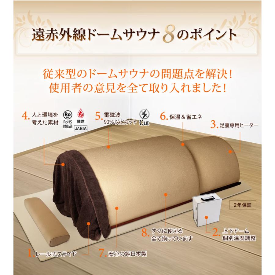 国産】遠赤外線ドームサウナ プロフェッショナル100V カラーオーダー品