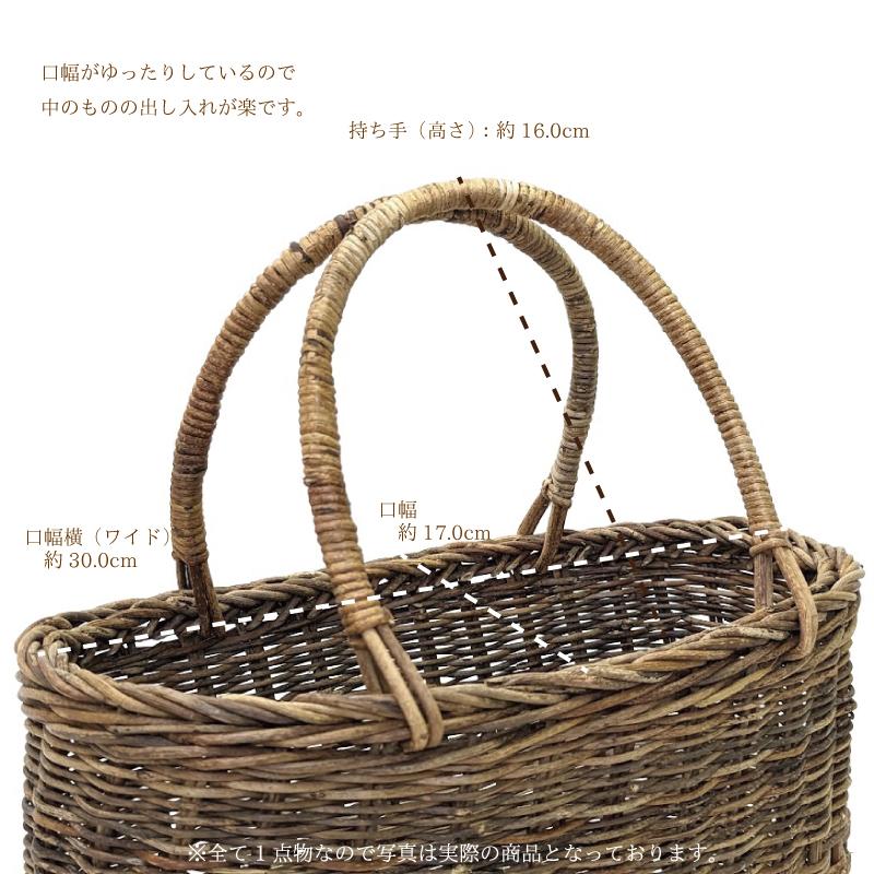 あけび かごバッグ 国産 カゴ アケビ 蔓 つる 奥会津三島 一点モノ