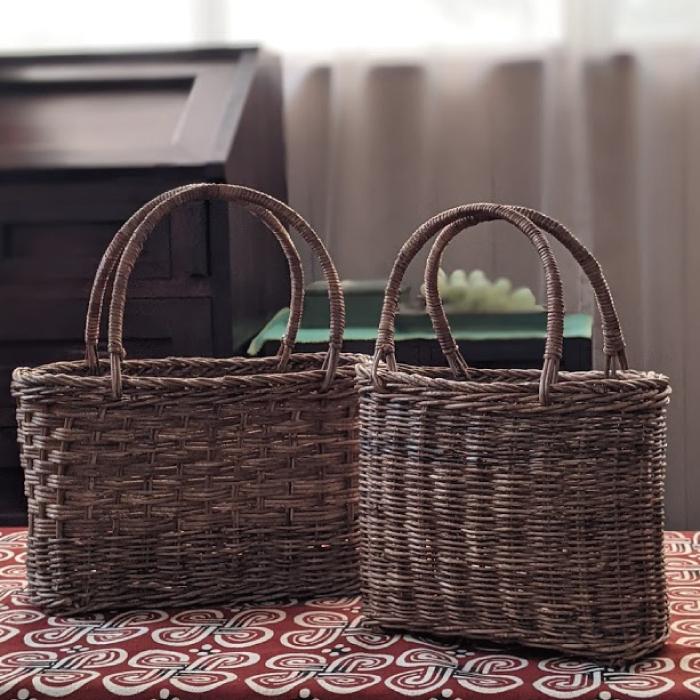 あけび かごバッグ 国産 カゴ アケビ 蔓 つる 奥会津三島 一点モノ