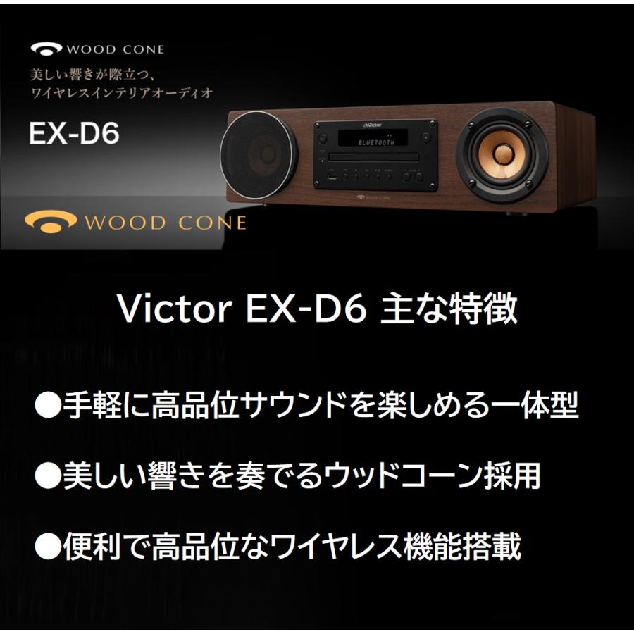WOOD CONE Victor JVCケンウッド 一体型 ウッドコーン EX-D6 ｜ 高音質