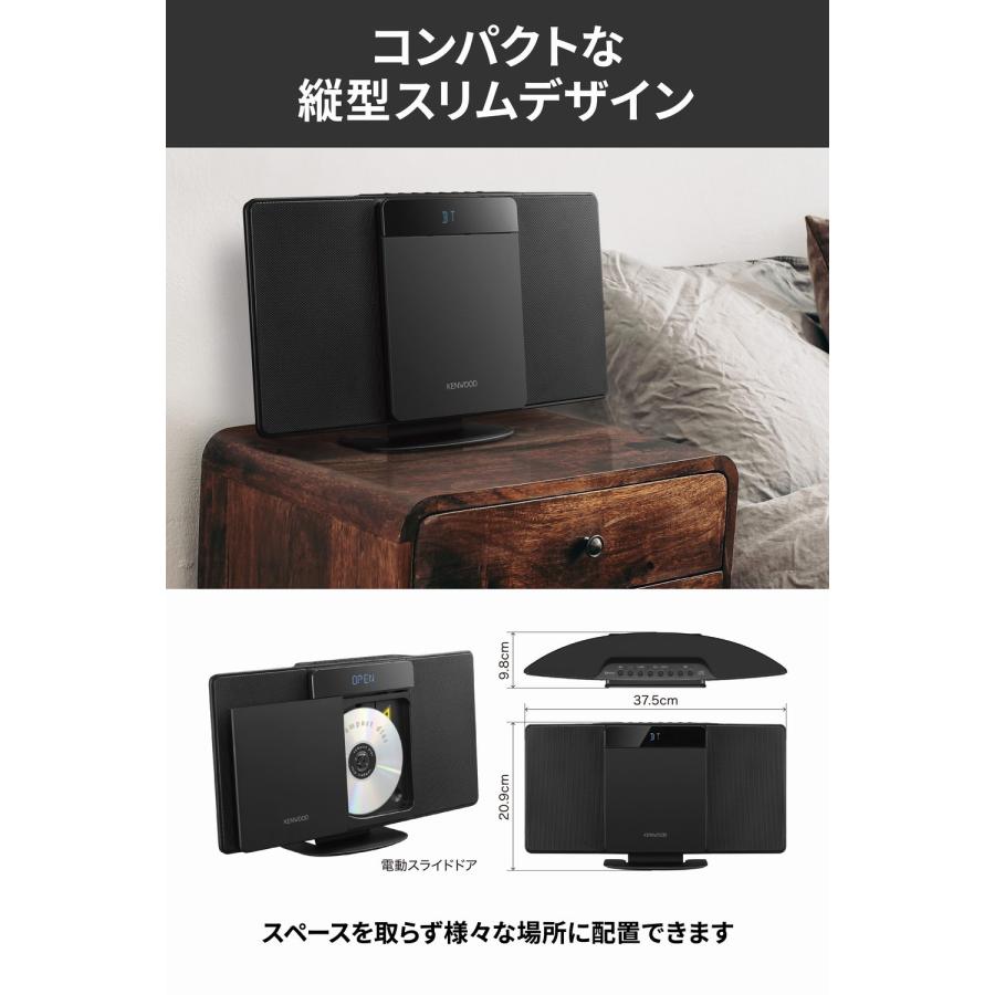 ケンウッド KENWOOD コンパクトHiFiシステム CDコンポ LCA-10-W
