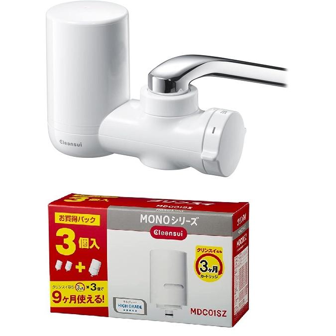 クリンスイ 【セット買い】クリンスイ 浄水器 MONOシリーズ 本体 MD111
