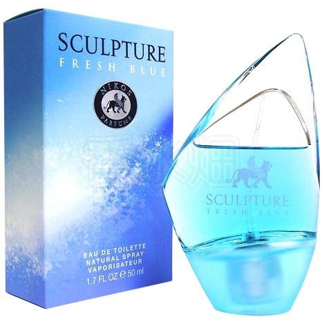 ニコス（NIKOS） スカルプチャー フレッシュブルー EDT SP 50ml 香水