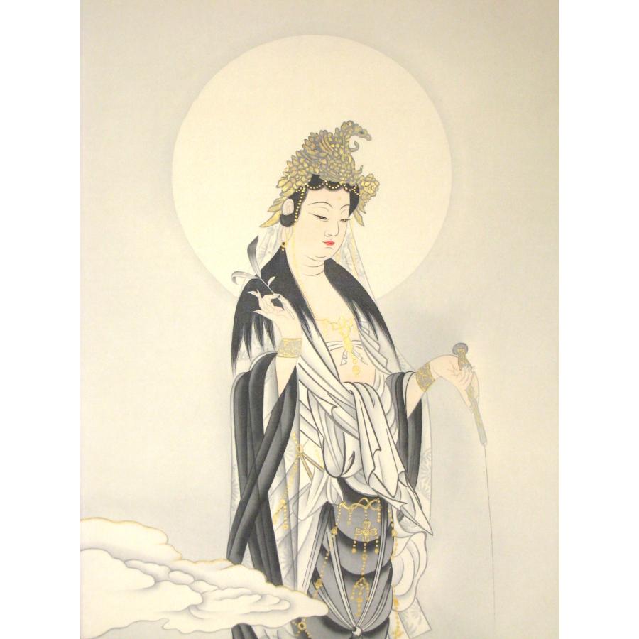 掛け軸 掛軸 雲上観音 (右向き) 吉田真秋 (真筆・新品) : 掛け軸の専門