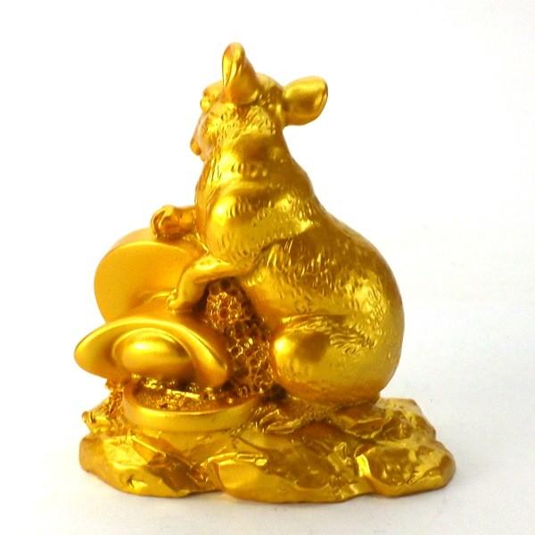 開運 干支の置物 ネズミ ねずみ 置物 干支 かわいい 風水 縁起物 金運